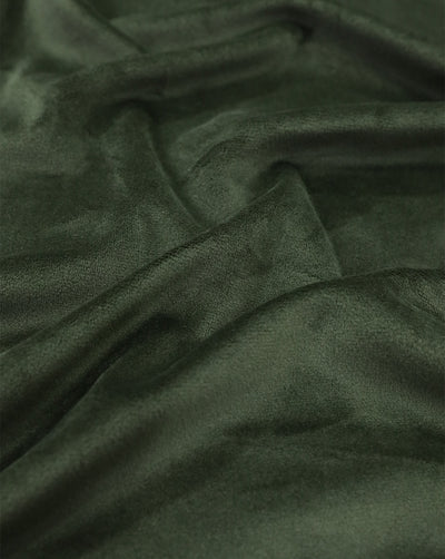 MEHENDI GREEN PLAIN VELVET LYCRA FABRIC ( WIDTH 58 INCHES )