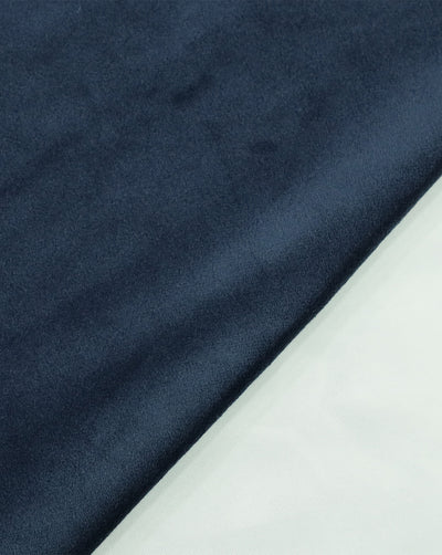 DARK NAVY BLUE PLAIN VELVET LYCRA FABRIC ( WIDTH 58 INCHES )