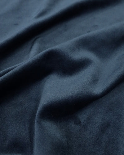 DARK NAVY BLUE PLAIN VELVET LYCRA FABRIC ( WIDTH 58 INCHES )