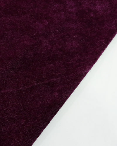 DARK WINE PLAIN VELVET LYCRA FABRIC ( WIDTH 58 INCHES )