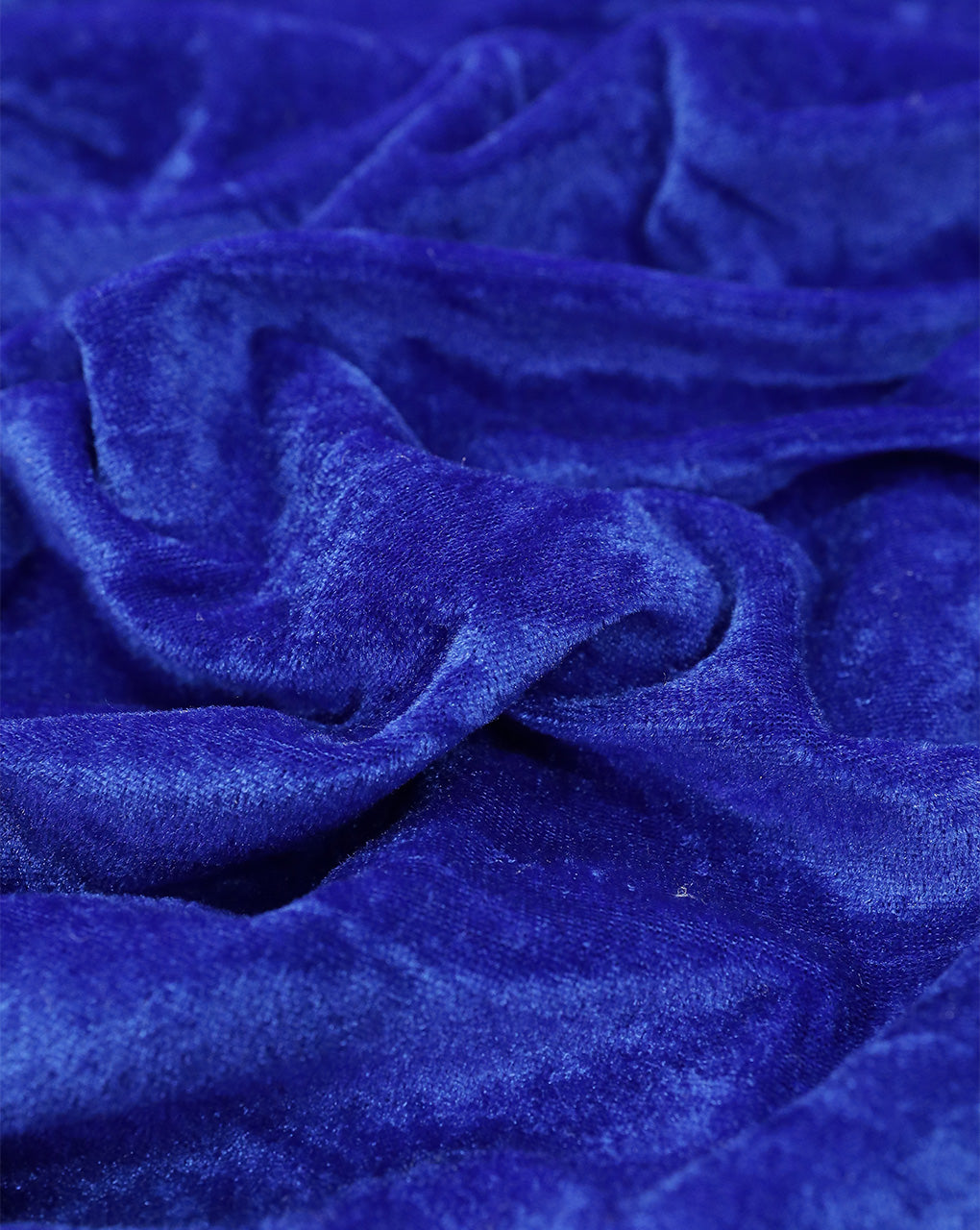 ROYAL BLUE PLAIN VELVET LYCRA FABRIC ( WIDTH 58 INCHES )