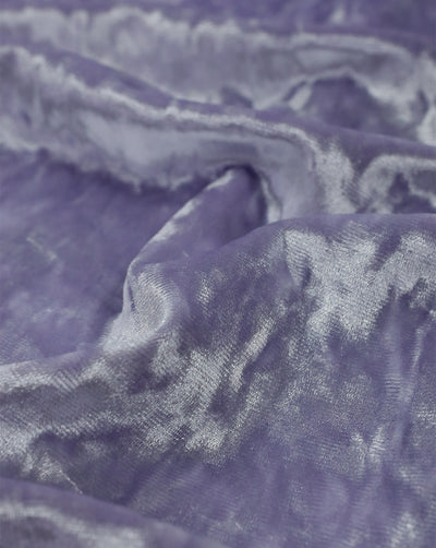 LAVENDER PLAIN CRUSH VELVET LYCRA FABRIC ( WIDTH 58 INCHES )