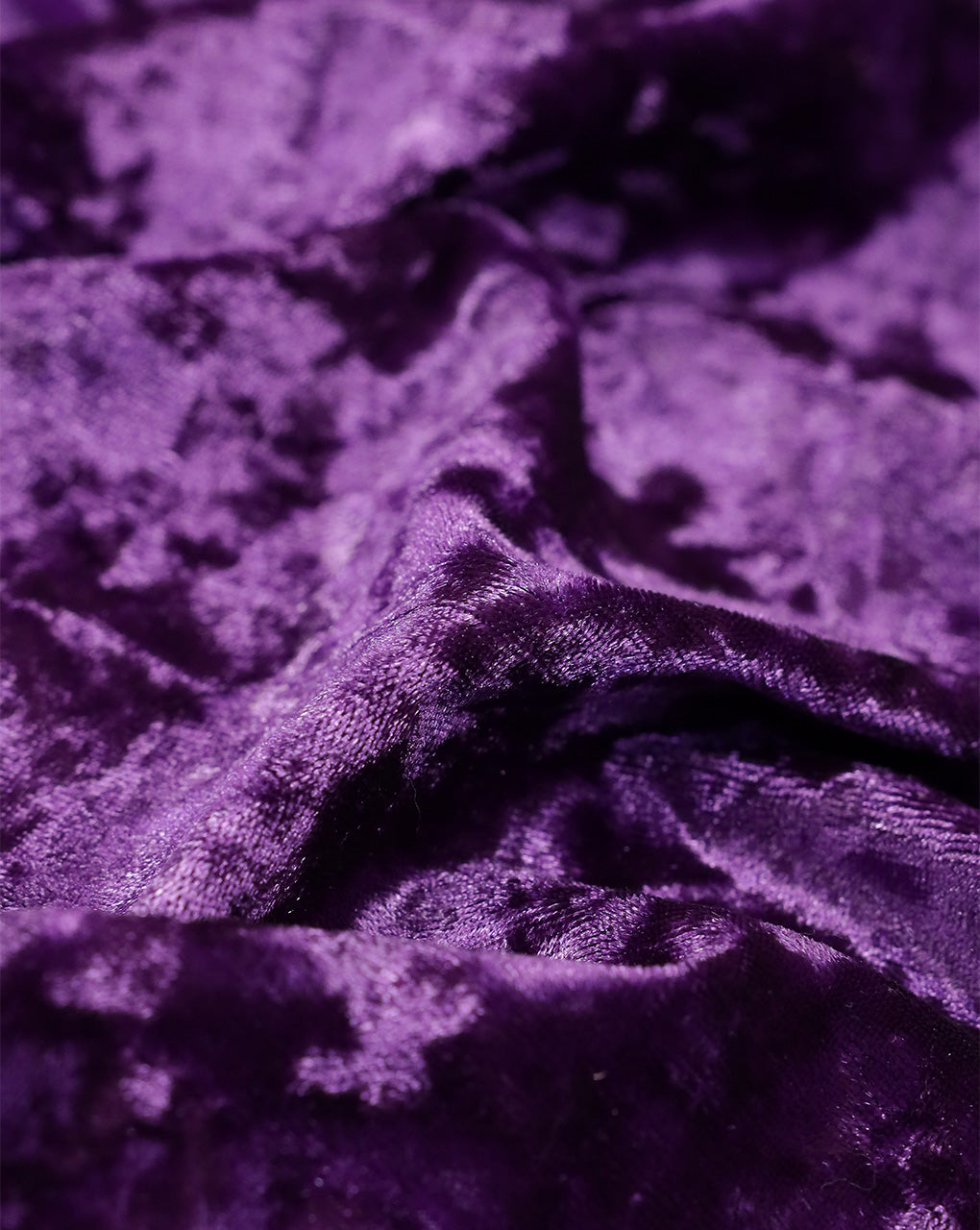 DARK PURPLE PLAIN CRUSH VELVET LYCRA FABRIC ( WIDTH 58 INCHES )