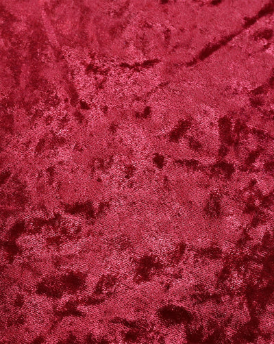 RED PLAIN CRUSH VELVET LYCRA FABRIC ( WIDTH 58 INCHES )