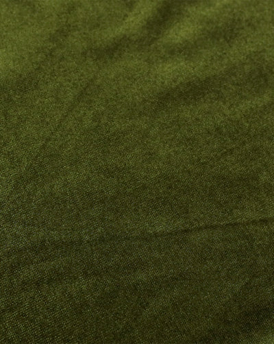 DARK GREEN PLAIN VELVET LYCRA FABRIC ( WIDTH 58 INCHES )