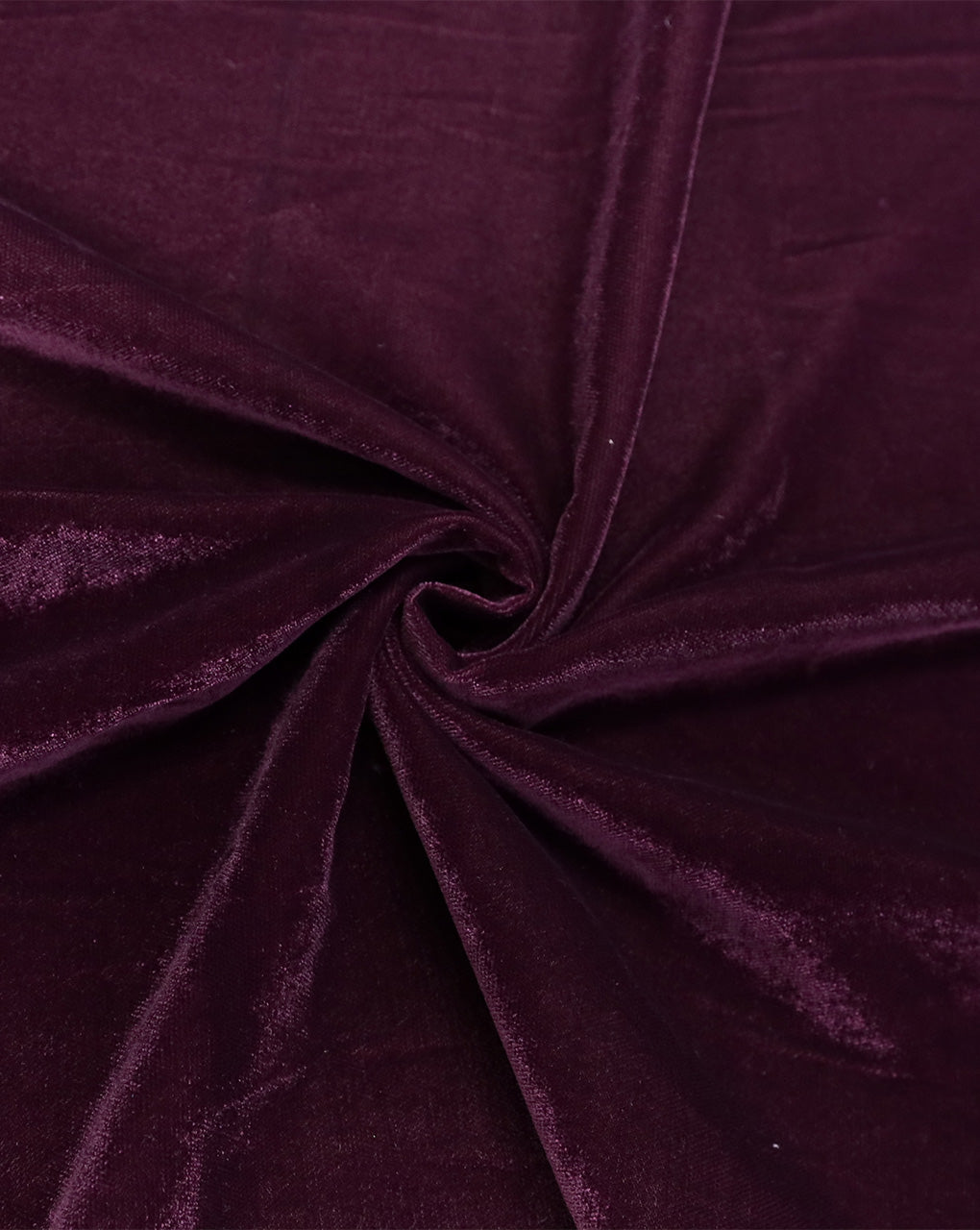 DARK WINE PLAIN POLYESTER MICRO VELVET FABRIC ( WIDTH 58 INCHES )