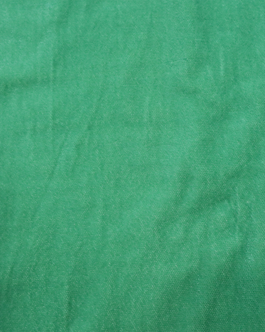 GREEN PLAIN POLYESTER MICRO VELVET FABRIC ( WIDTH 58 INCHES )