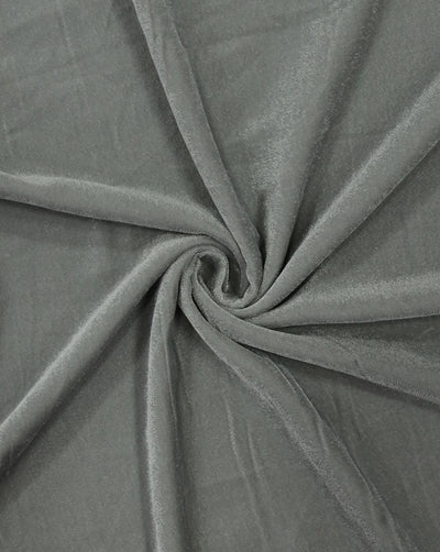 GREY PLAIN POLYESTER MICRO VELVET FABRIC ( WIDTH 58 INCHES )