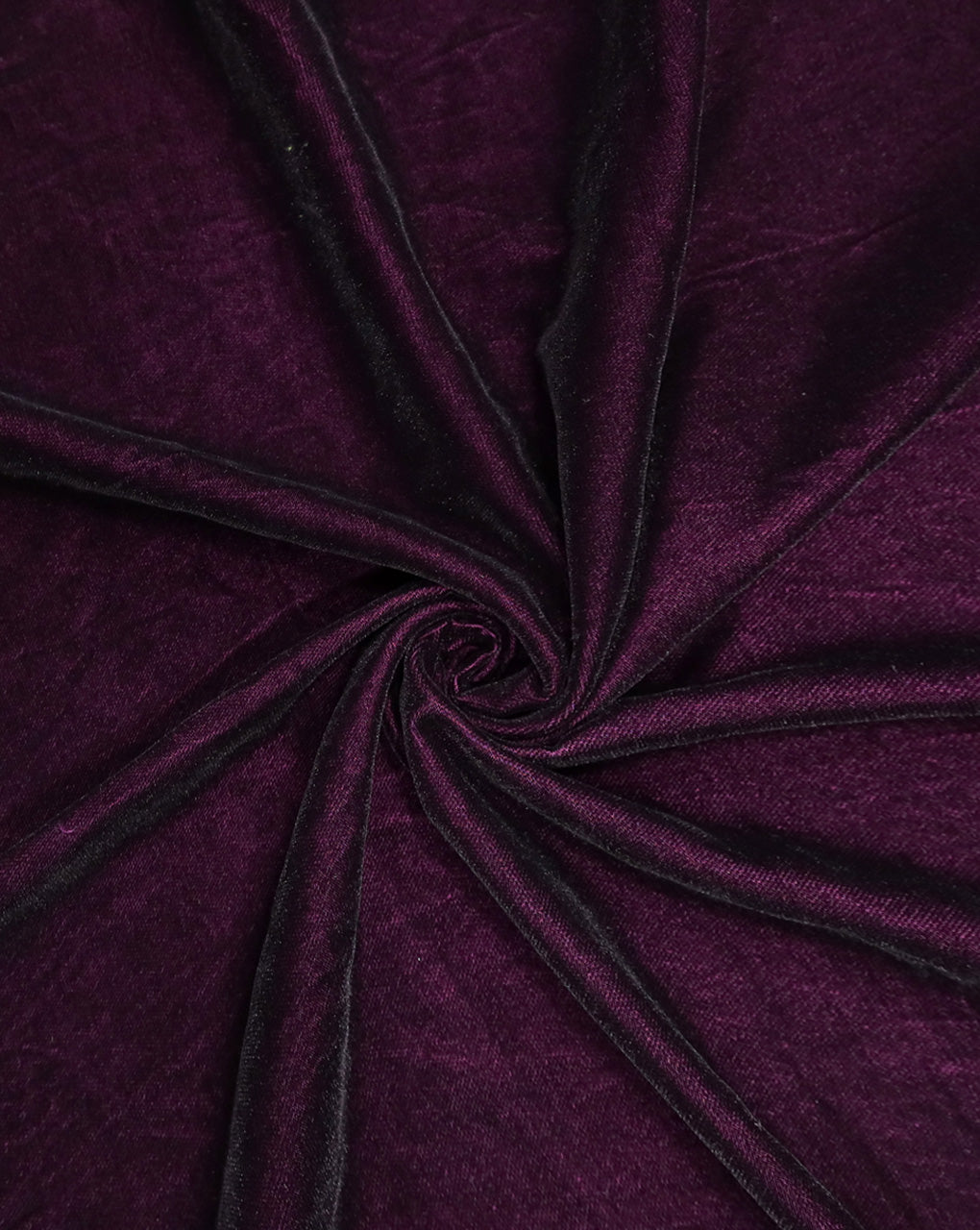 WINE PURPLE PLAIN POLYESTER MICRO VELVET FABRIC ( WIDTH 58 INCHES )