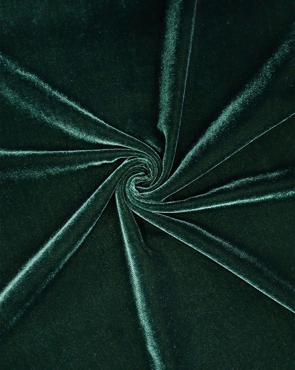 DARK GREEN PLAIN POLYESTER MICRO VELVET FABRIC ( WIDTH 58 INCHES )
