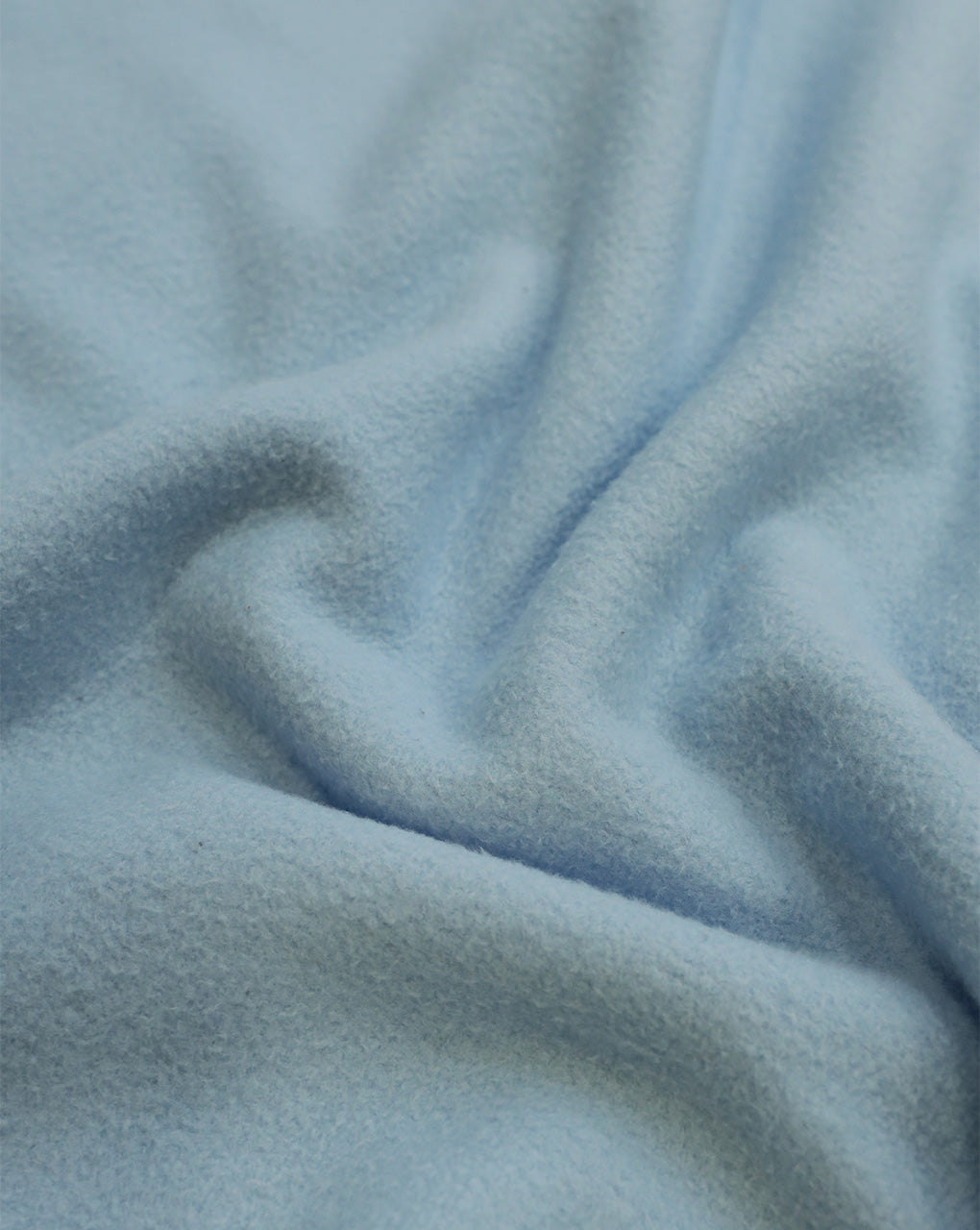 SKY BLUE PLAIN POLYESTER FLEECE FABRIC ( WIDTH 58 INCHES)