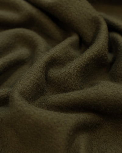 DARK GREEN PLAIN POLYESTER FLEECE FABRIC ( WIDTH 58 INCHES)