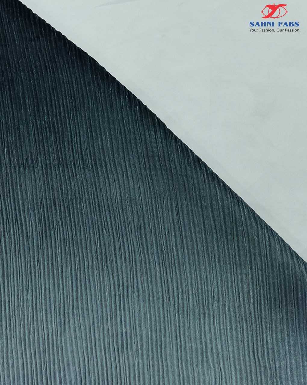 OMBRE PATTERN POLYESTER PLEATED VELVET FABRIC