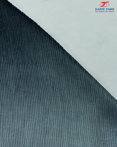OMBRE PATTERN POLYESTER PLEATED VELVET FABRIC