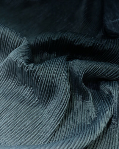 OMBRE PATTERN POLYESTER PLEATED VELVET FABRIC