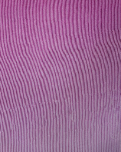 PINK OMBRE PATTERN POLYESTER PLEATED VELVET FABRIC