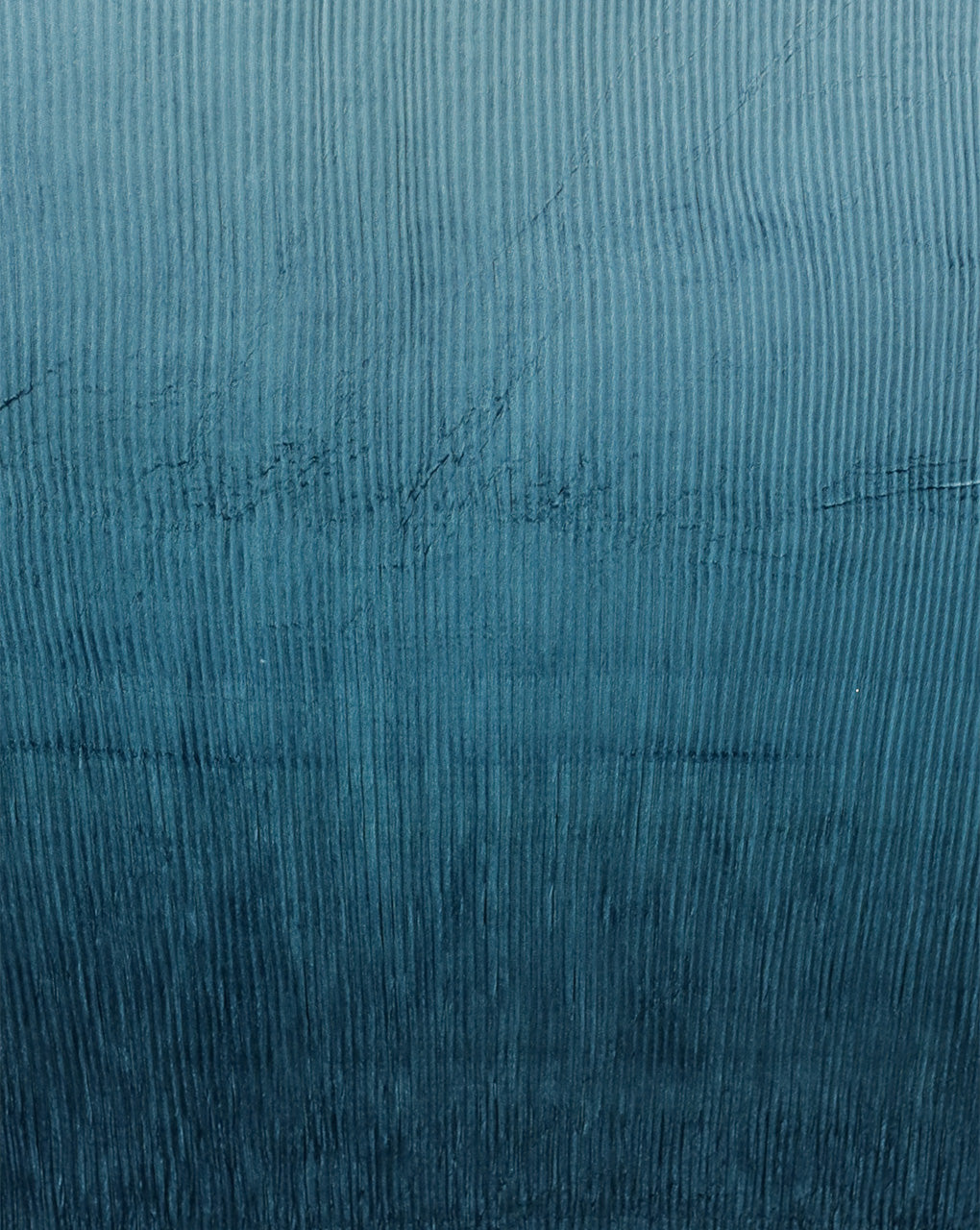 SEA GREEN OMBRE PATTERN POLYESTER PLEATED VELVET FABRIC
