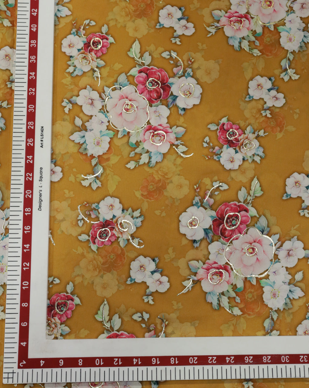 MULTICOLOR FLORAL DESIGN POLYESTER DIGITAL PRINTED FABRIC