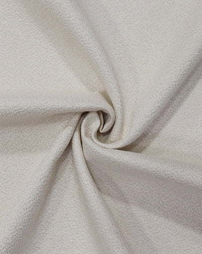 CREAM POLYESTER JACQUARD FABRIC (WIDTH 58 INCHES)