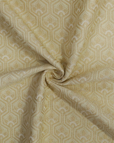 GOLDEN ABSTRACT DESIGN  POLYESTER JACQUARD FABRIC (WIDTH 58 INCHES)