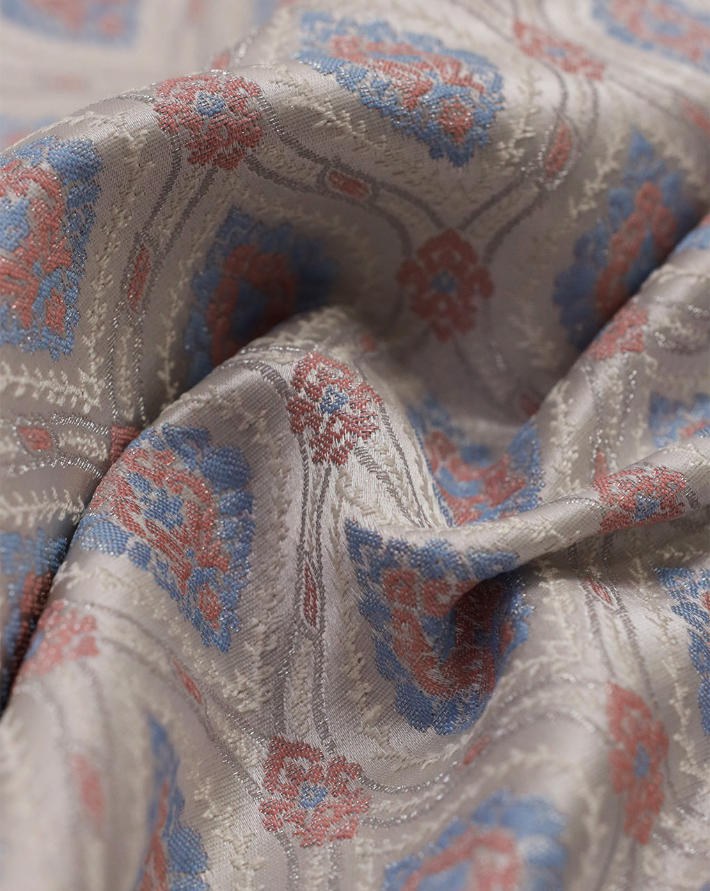 MULTICOLOR ABSTRACT DESIGN POLYESTER JACQUARD FABRIC
