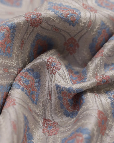 MULTICOLOR ABSTRACT DESIGN POLYESTER JACQUARD FABRIC