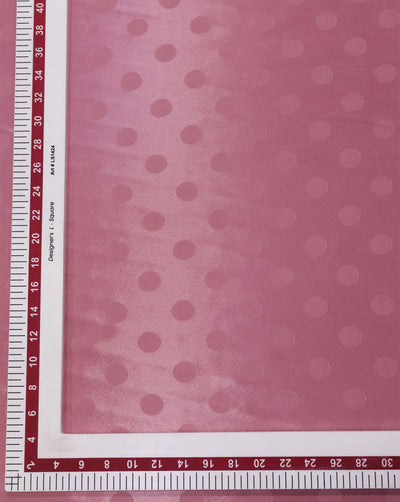 LIGHT PINK DOTS DESIGN POLYESTER JACQUARD FABRIC