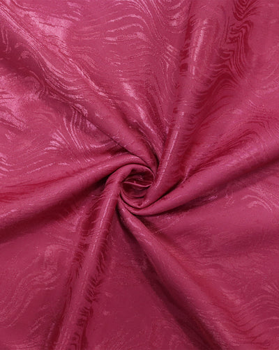 PINK ABSTRACT DESIGN POLYESTER JACQUARD FABRIC