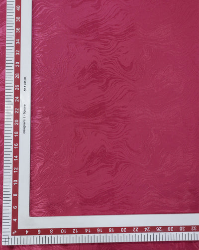 PINK ABSTRACT DESIGN POLYESTER JACQUARD FABRIC