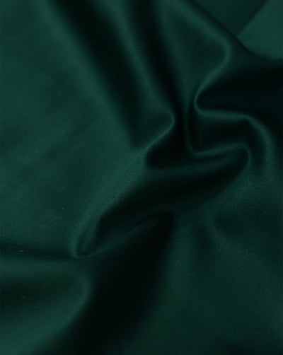 DARK GREEN PLAIN GIZA COTTON FABRIC (WIDTH - 58 INCHES