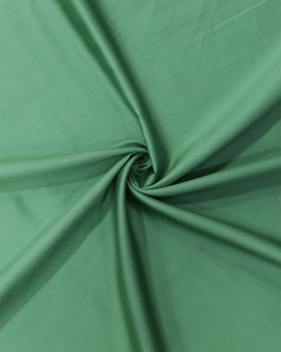 GREEN PLAIN GIZA COTTON FABRIC (WIDTH - 58 INCHES)