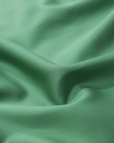 GREEN PLAIN GIZA COTTON FABRIC (WIDTH - 58 INCHES)