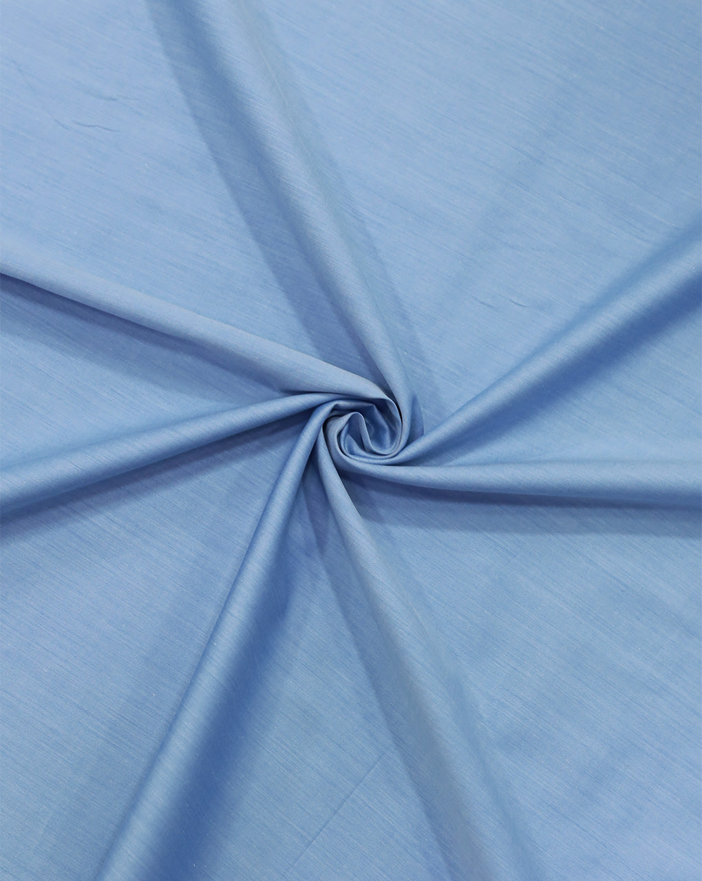 BLUE PLAIN GIZA COTTON FABRIC (WIDTH - 58 INCHES)