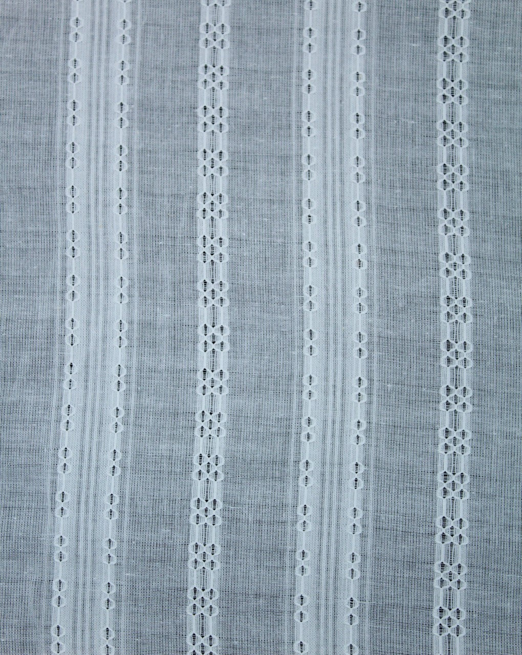 White Stripe Design Cotton Dobby Fabric