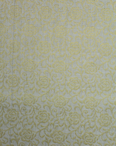 White Golden Dot Cotton Dobby Fabric