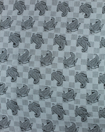 White Black Dot Cotton Dobby Fabric