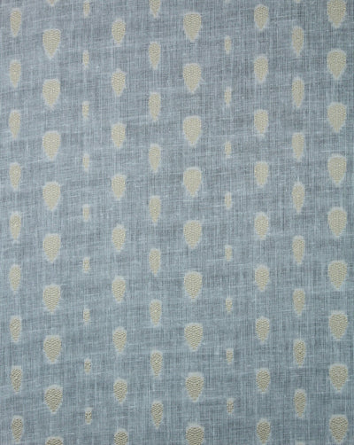 White Golden Drop Design Cotton Dobby Fabric