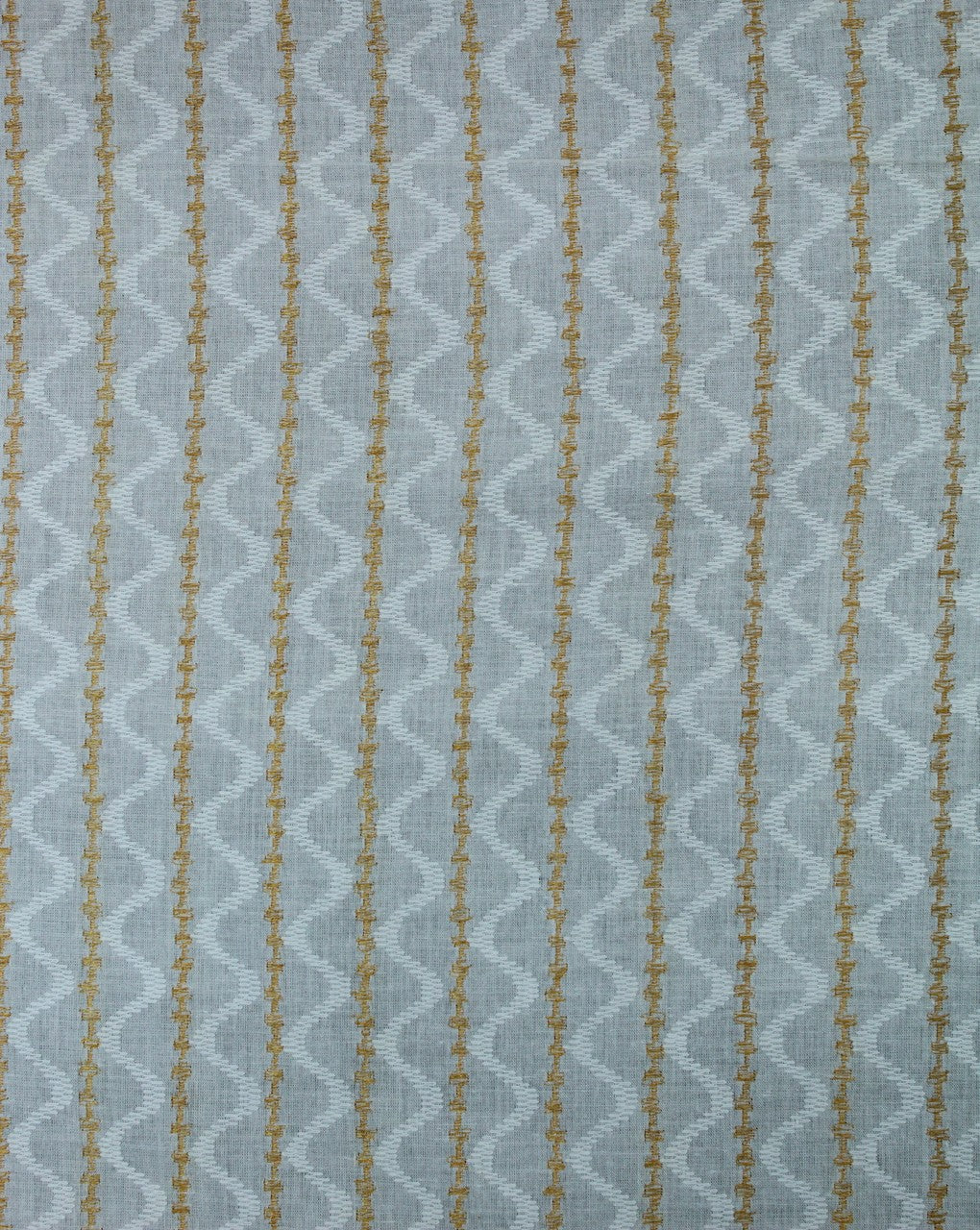 White Golden Design Cotton Dobby Fabric