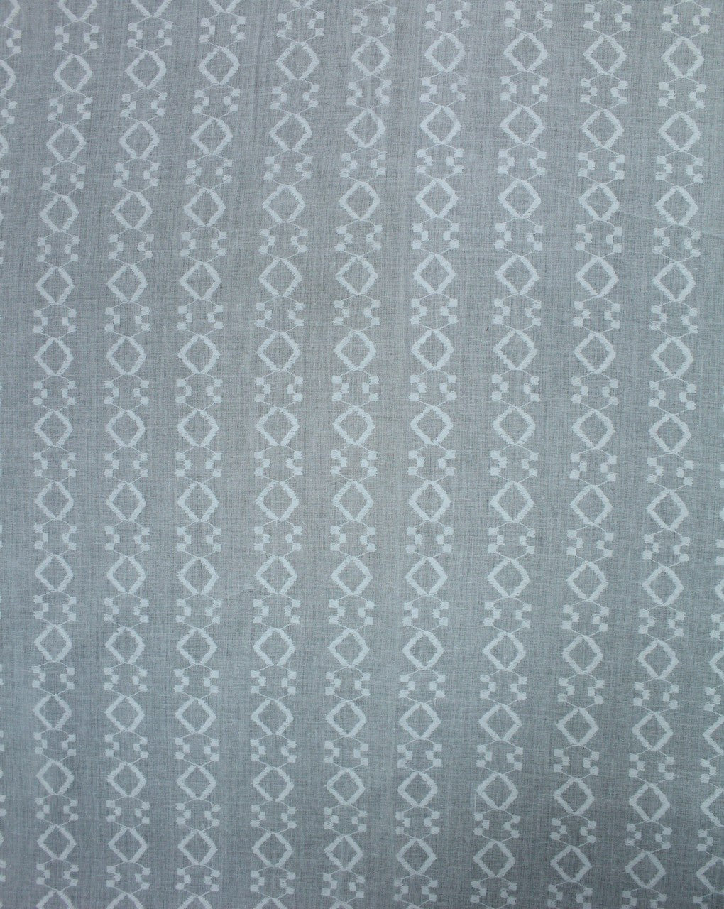 White Chevron Design Cotton Dobby Fabric