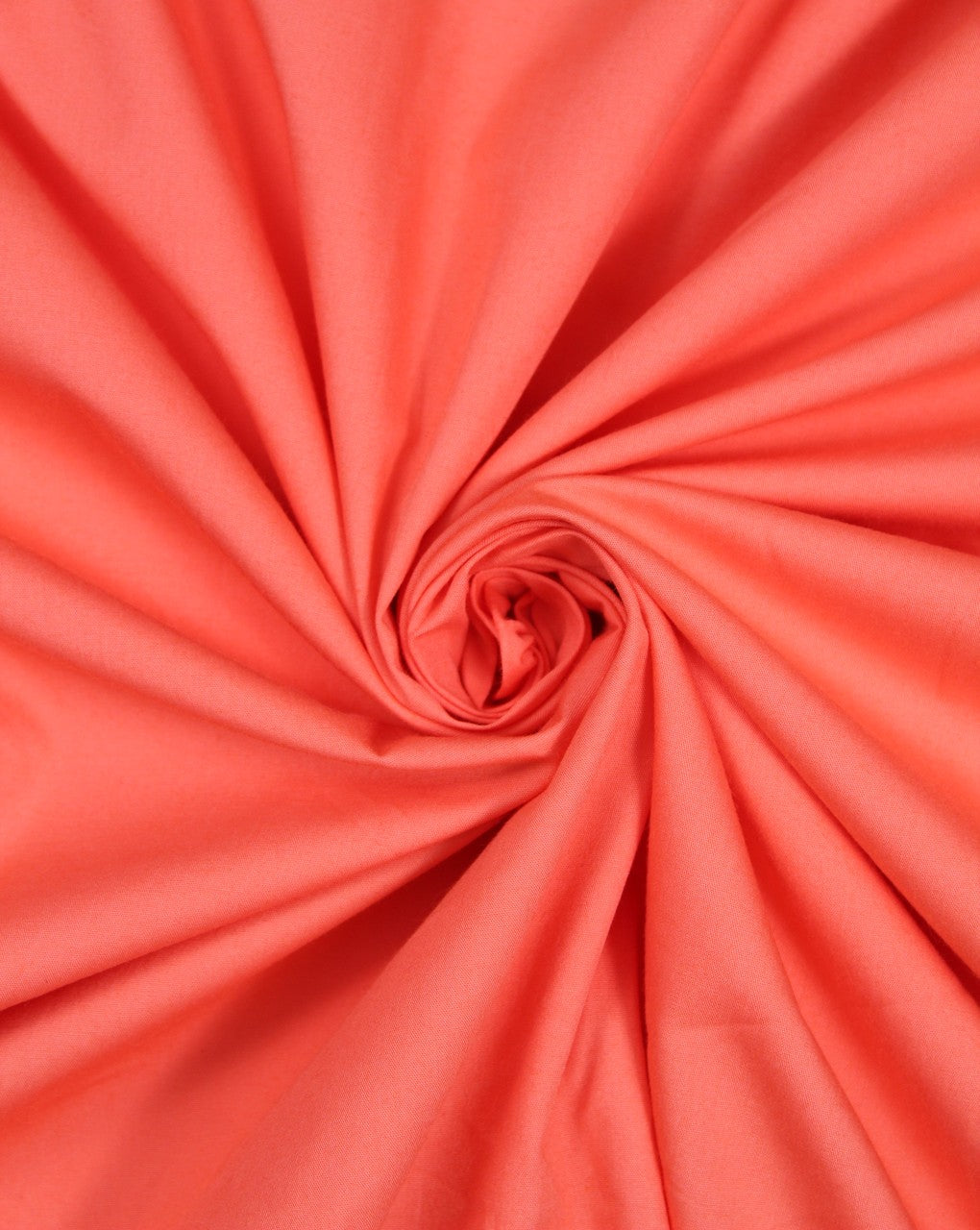 Orange Plain Cotton Poplin Fabric