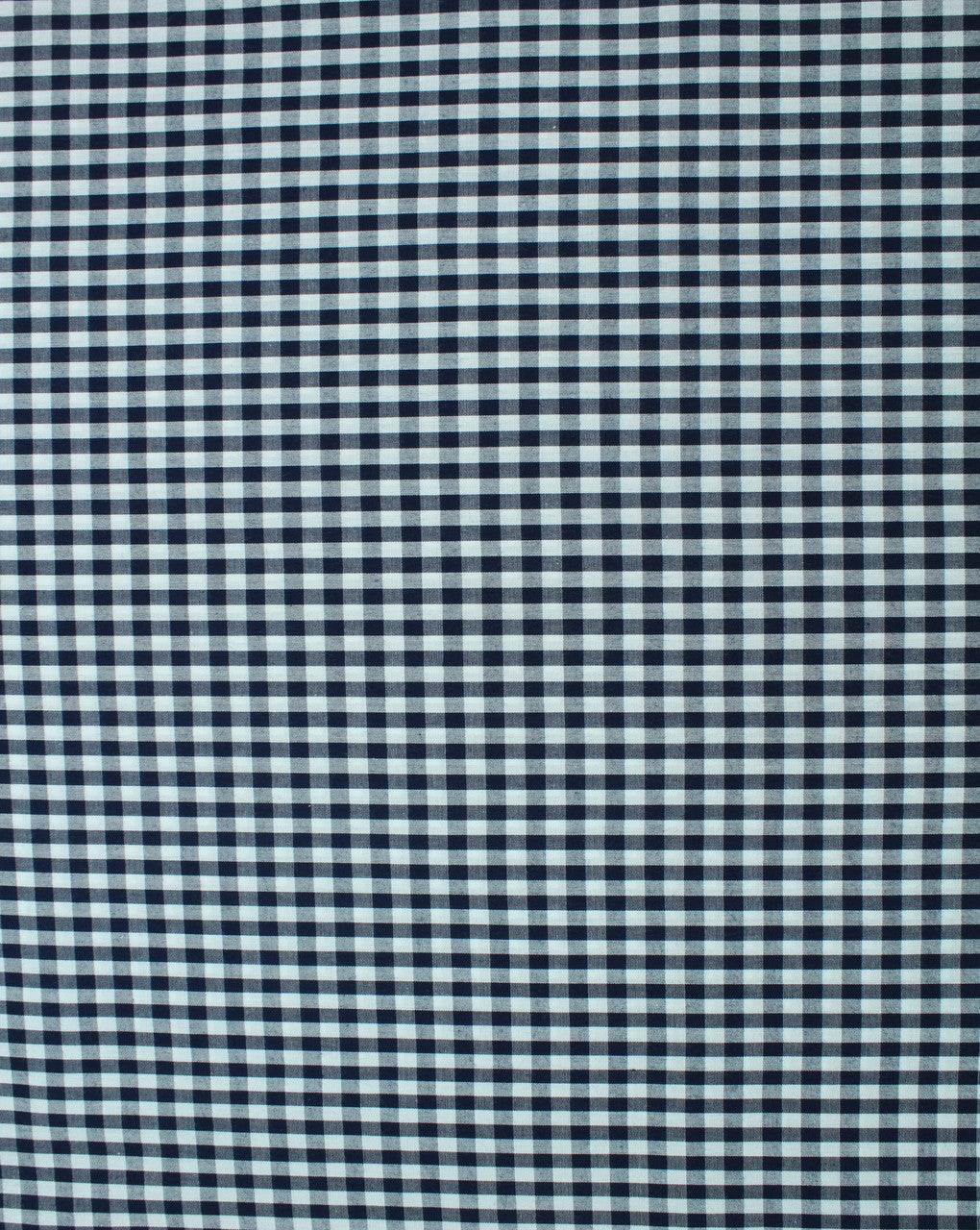 White And Blue Mini Checks Cotton Cambric Fabric