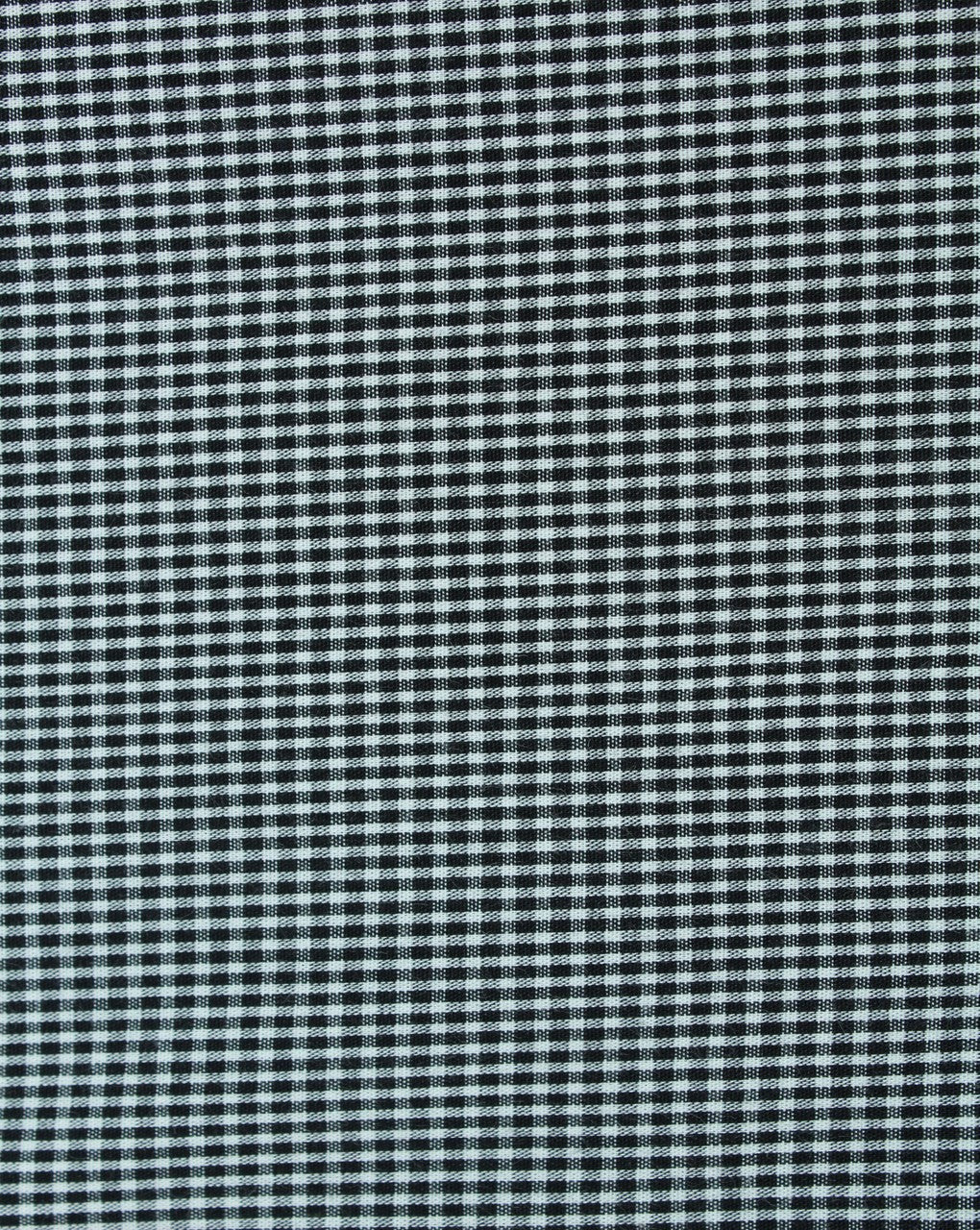 White And Black Mini Checks Cotton Cambric Fabric