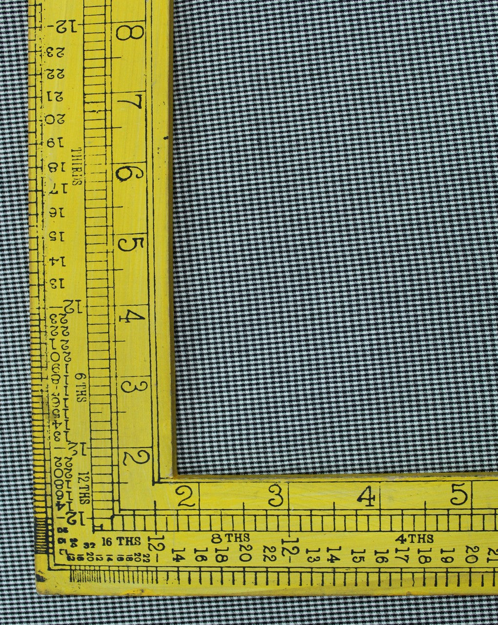 White And Black Graph Checks Design Cotton Cambric Fabric