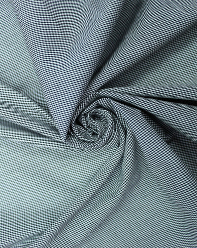 White And Black Graph Checks Design Cotton Cambric Fabric