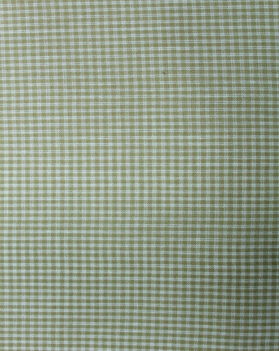 White And Grey Checks Cotton Cambric Fabric