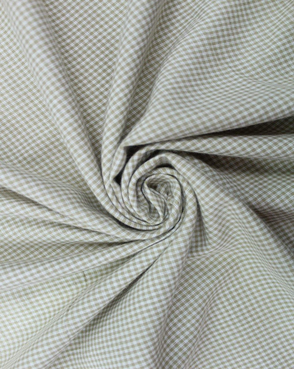 White And Grey Checks Cotton Cambric Fabric