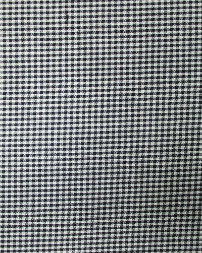 White And Black Graph Checks Pattern Cotton Cambric Fabric