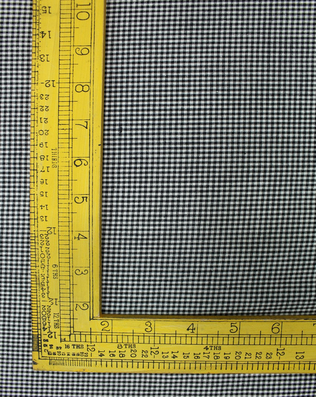 White And Black Graph Checks Pattern Cotton Cambric Fabric