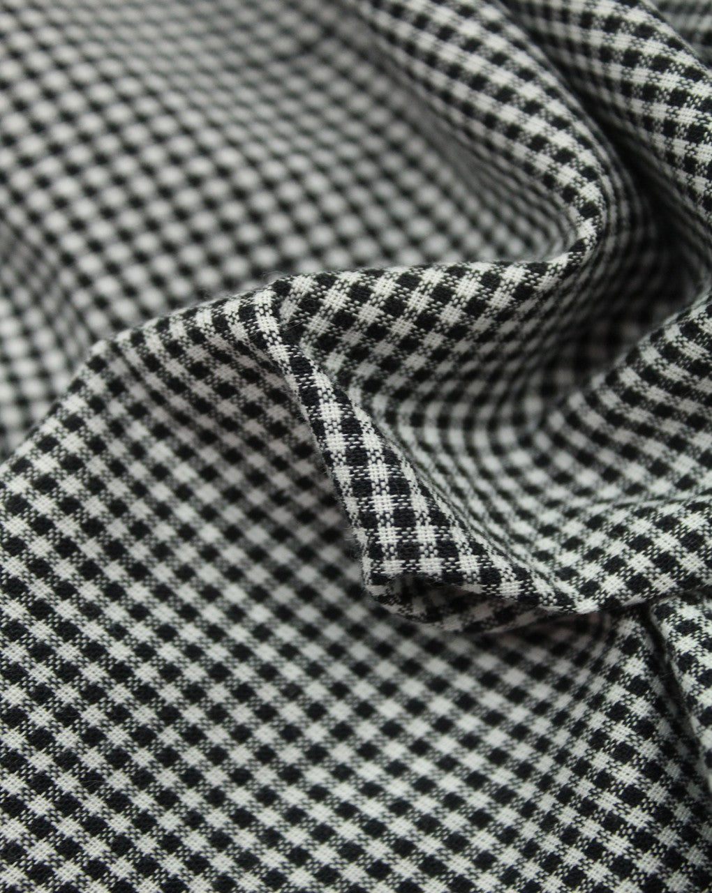 White And Black Graph Checks Pattern Cotton Cambric Fabric