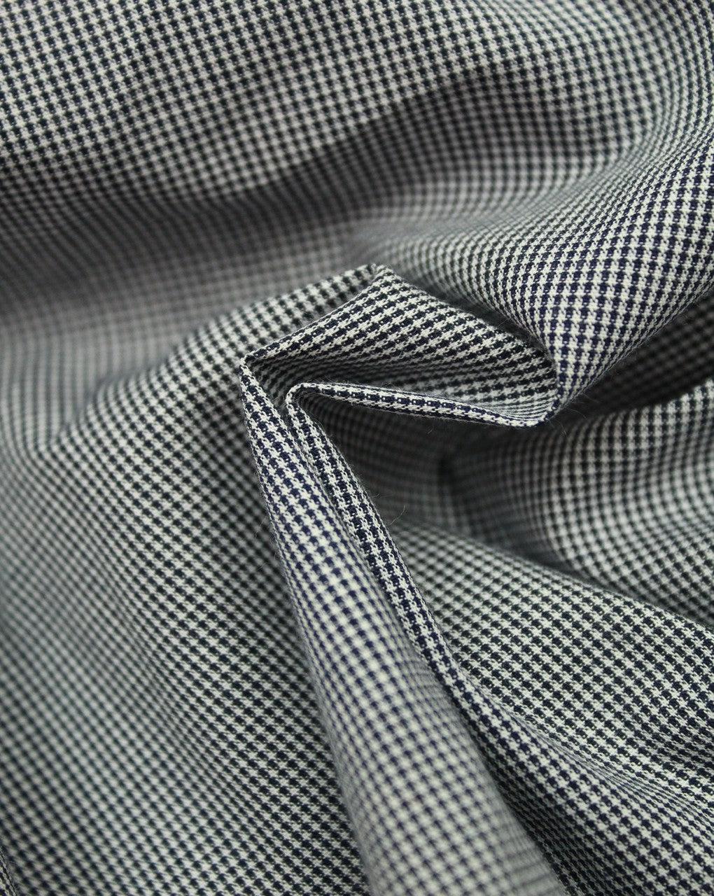 White And Black Checks Cotton Cambric Fabric
